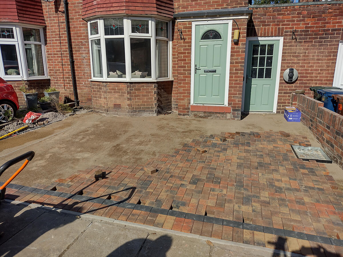Block Paving Driveway Gosforth, Newcastle upon Tyne NE3