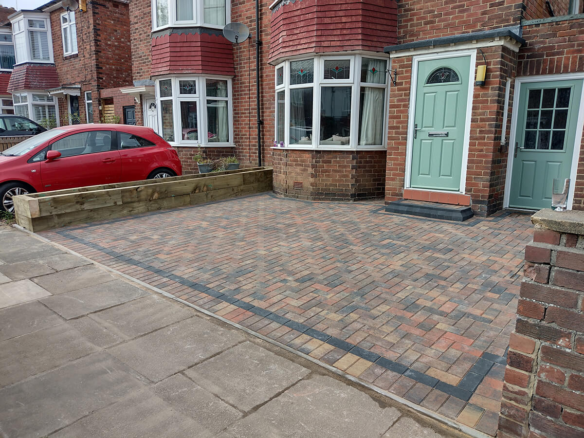 Block Paving Driveway Gosforth, Newcastle upon Tyne NE3