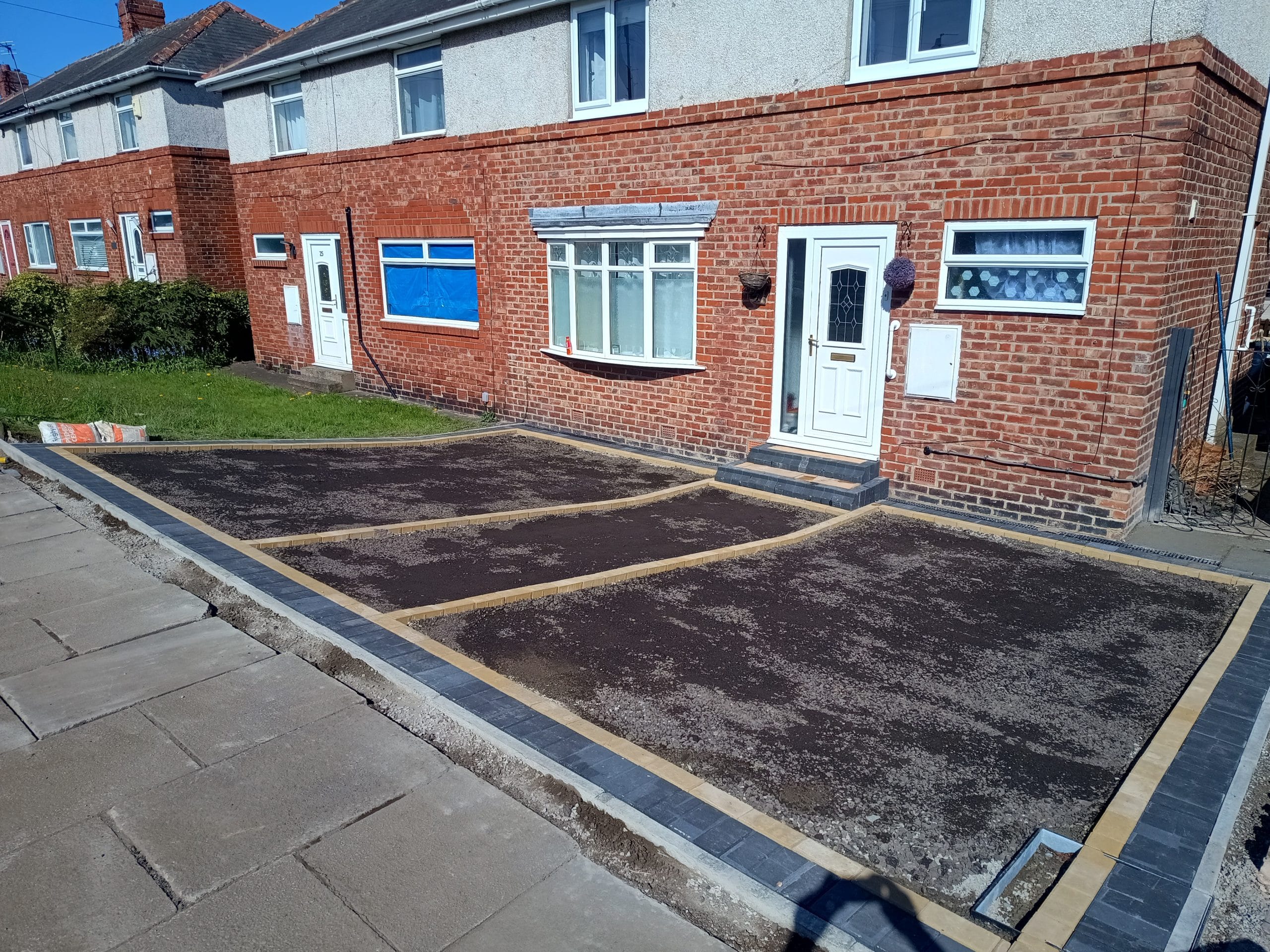 Tarmac Driveways with a block paved border Gateshead